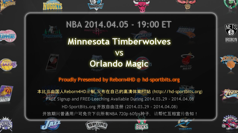 NBA 2014 04 05 Timberwolves vs Magic 720p HDTV 60fps x264-Reborn4HD preview 0