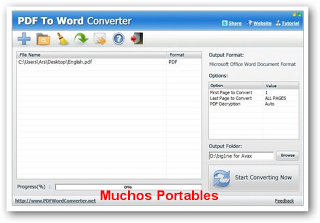 Portable PDFZilla PDF To Word Converter