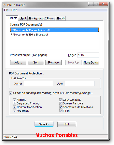 PDFTK Builder Portable