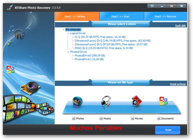 Portable NTShare Photo Recovery